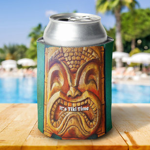 Tiki-Zeit Spaß Heftig Cool Vintage Retro Tropisch Dosenkühler