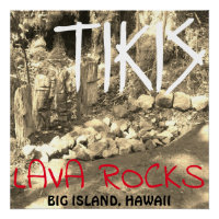 TIKIS UND LAVA ROCKS GROSSE INSEL, HAWAII