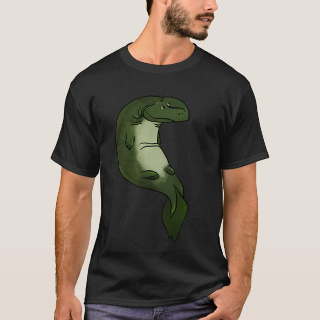Tiktaalik Sitzend T-Shirt (Vorderseite)