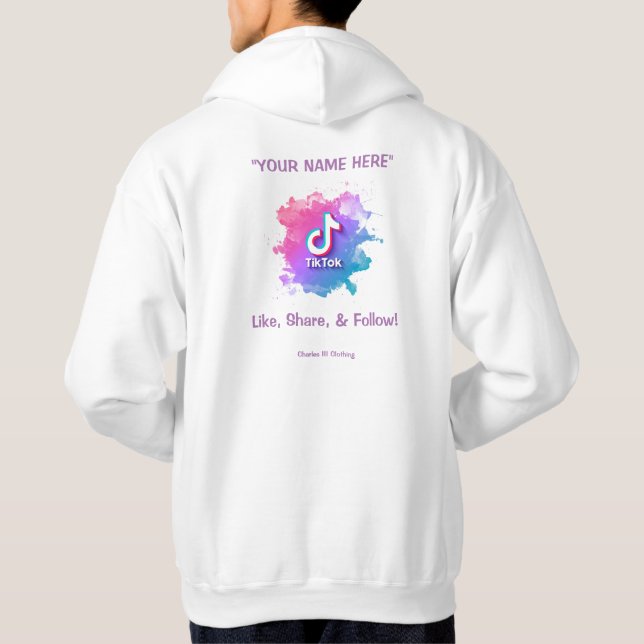 TikTok Advertising Hoodie (Rückseite)