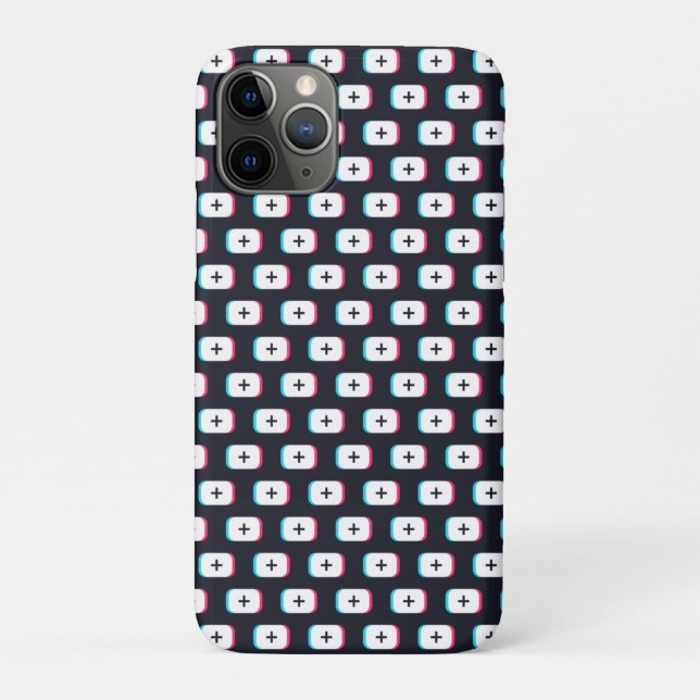 TikTok app-Taste. Muster-Design - Dunkle Version Case-Mate iPhone Hülle (Rückseite)
