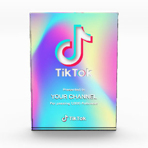 TikTok-Auszeichnung benutzerdefinierter Kanal Fotoblock