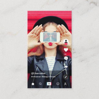 TikTok Influencer Namecard Visitenkarte