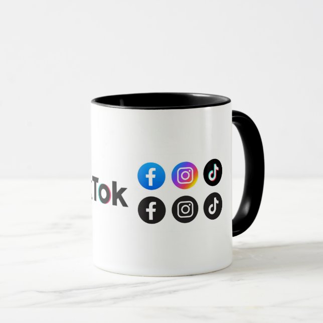 Tiktok Lovers - Combo-Kaffee-Tasse Tasse (VorderseiteRechts)