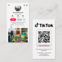 Tiktok-Profilfoto-Raster Folge mir QR-Code
