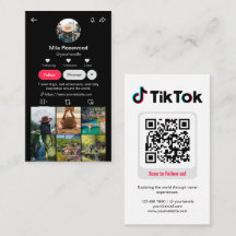 Tiktok-Profilfoto-Raster Folge mir QR-Code