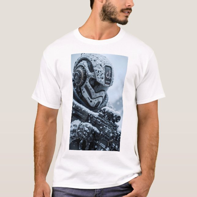 Tiktok Robot Armored Tshirt (Vorderseite)