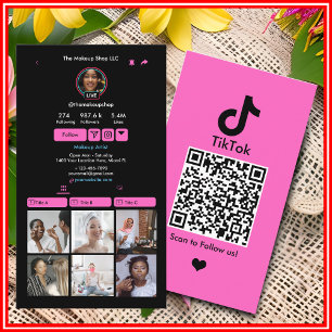 TikTok-Scan zum Verbinden QR-Code Visitenkarte