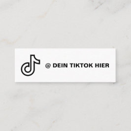 Tiktok Visitenkarte Selbst Gestalten Schwarz Weiß