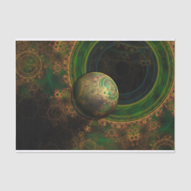 TikToks 4-dimensionale Steampunk-Time-Rezeption Seidenpapier (Vorderseite)