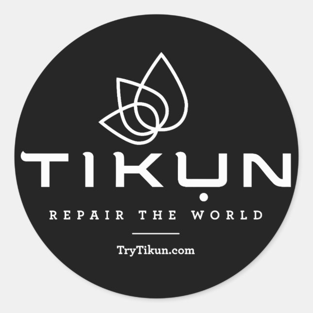 Tikun Black Sticker (Vorderseite)