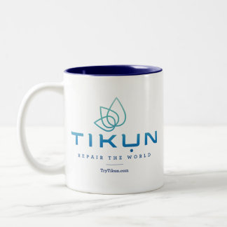 Tikun Logo-Tasse Zweifarbige Tasse