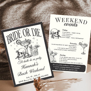 Til Death Do Uns Party Bachelorette Cocktail Einladung