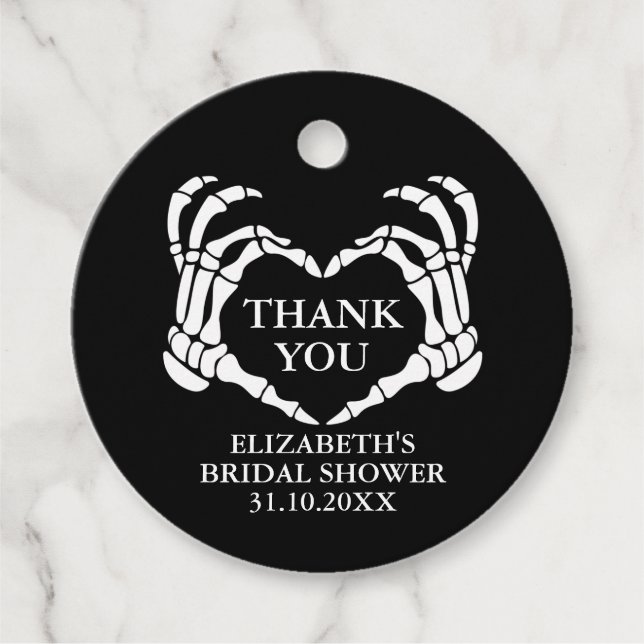 Til Death Do Uns Party Brautparty Vielen Dank Geschenkanhänger (Vorderseite)