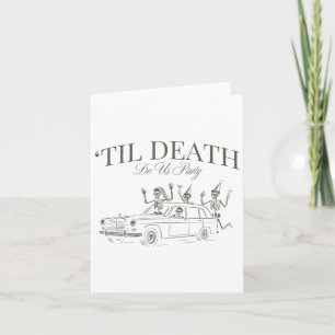 Til Death Do Uns Party Halloween Chelorette Matchi Karte