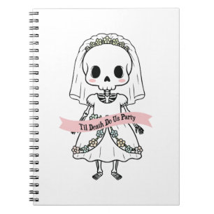 Til Death Do Uns Party Halloween Notizblock