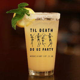 Til Death Do Uns Party Skeletton Junggeselinnen-Ab Glas