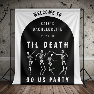 Til Death Do Uns Party Skeletton Junggeselinnen-Ab Wandteppich
