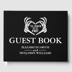 Til Death Do us Part Black Gothic Wedding Gästebuch