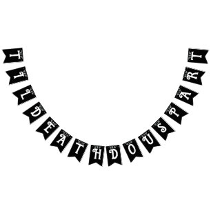 Til Death Do us Part Black Gothic Wimpelkette