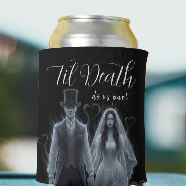 Til Death Do us Part Ghost Gothic Wedding Dosenkühler (Til Death Do Us Part Ghost Gothic Wedding Can Cooler
)