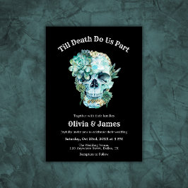 Til Death Do us Part Gothic Halloween Hochzeit Einladung