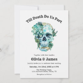 Til Death Do us Part Gothic Halloween Hochzeit Einladung