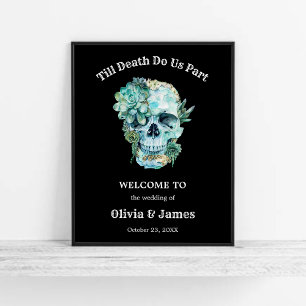Til Death Do us Part Halloween Begrüßung Poster