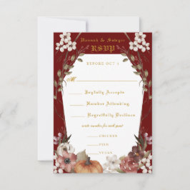 'Til Death Do us Part Halloween Hochzeit RSVP Karte