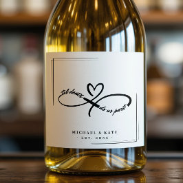 Til Death Do us Part Infinity Symbol Heart Wedding