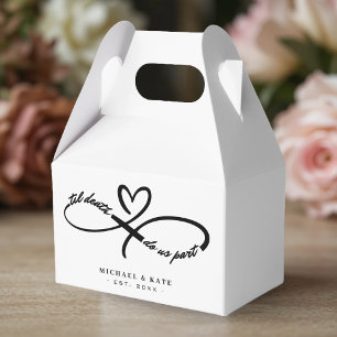 Til Death Do us Part Infinity Symbol Heart Wedding Geschenkschachtel