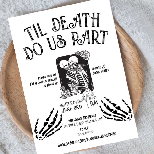 Til Death Do us Part | Paare Dusche Einladung | B+ (Von Creator hochgeladen)
