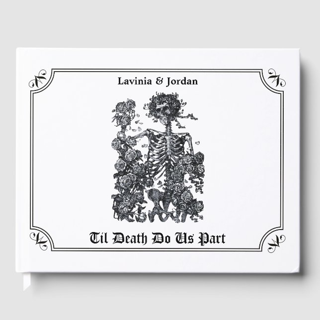 Til Death Do us Part Skeleton Gästebuch (Vorderseite)