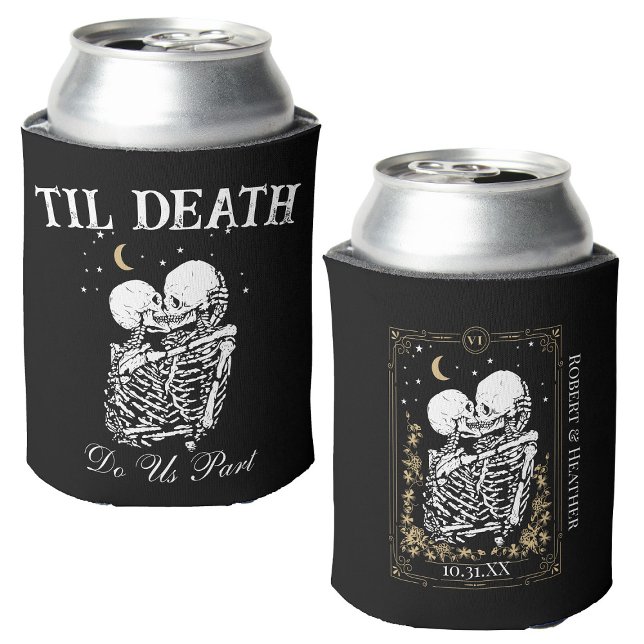 Til Death Do us Part Skelett liebt Tarot Card Dosenkühler (Von Creator hochgeladen)