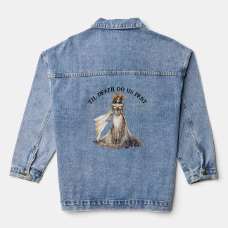 Til Death Do us Part Wedding Denim Jacket Jeansjacke