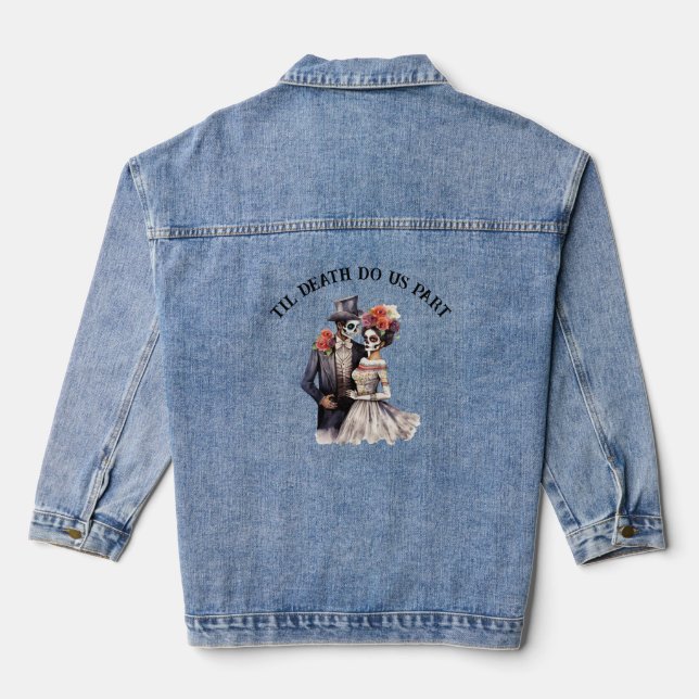 Til Death Do us Part Wedding Denim Jacket Jeansjacke (Rückseite)