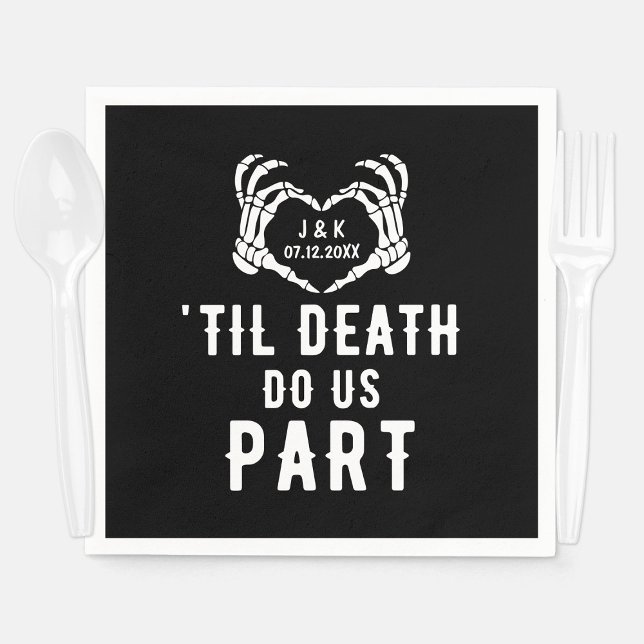 Til Death Do us Part Wedding Suppes Custom Serviette (Von Creator hochgeladen)