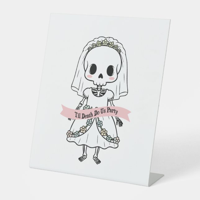 Til Death Do Us Party Halloween Sockelschild (Vorderseite)