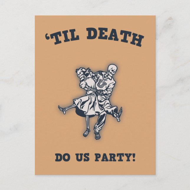 "Til Death Do us Postkarte (Vorderseite)