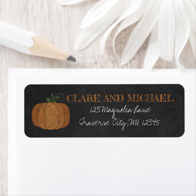 Til Death Fall Pumpkin Orange Black Wedding (Insitu)
