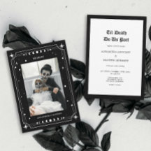 Til Death Gothic Foto Halloween Hochzeit