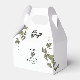 Til Death Gothic Heart Floral Skulls Wedding Geschenkschachtel