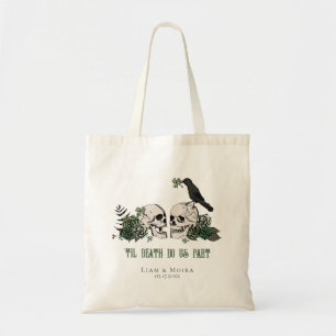 Til Death Ivory Gothic Brautparty Skull & Rose Tragetasche