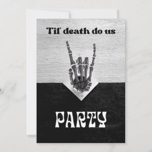 Til Death Party Bridal Dusche Einladung