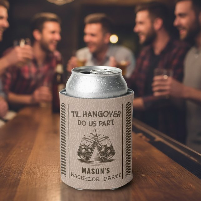 Til Hangover Do us Part Funny Bachelor Party Dosenkühler (Til Hangover Do Us Part Funny Bachelor Party Can Cooler)