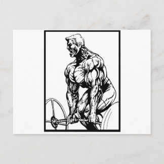 TIL' YOU PUKE BODYBUILDING LOGO POSTKARTE