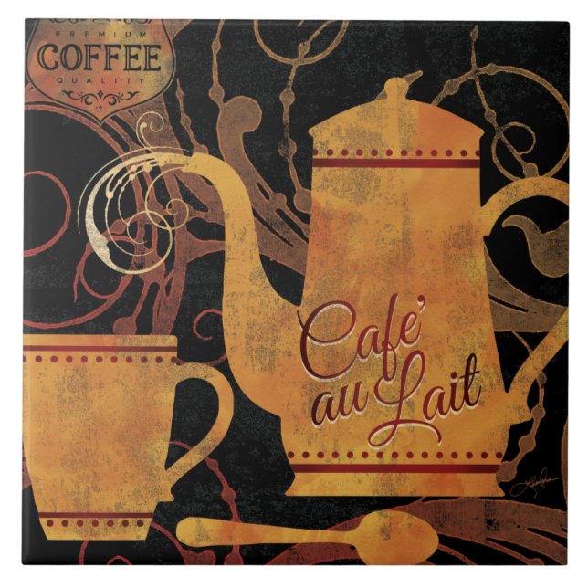 Tile Blüh Coffee Service Cafe au Lait Fliese (Vorderseite)