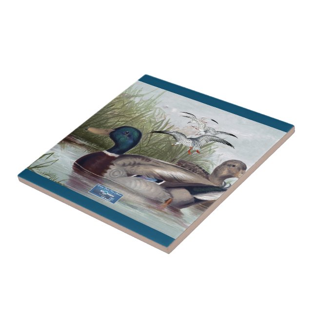 Tile Dark-Aquamarin (Duck Pond) RFPMDesign ©️ 2024 Fliese (Seite)