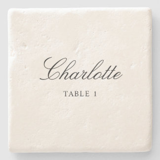 Tile Escort Card Einzigartig Elegante Hochzeitssti Steinuntersetzer