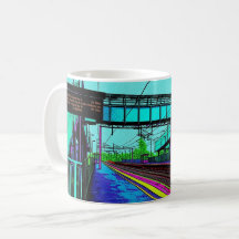 Tile Hill Bahnhof im Pop-Art-Stil